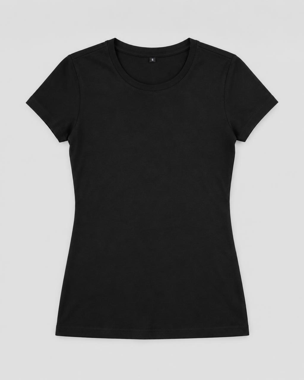 TEE BLANK NOIR FILLE